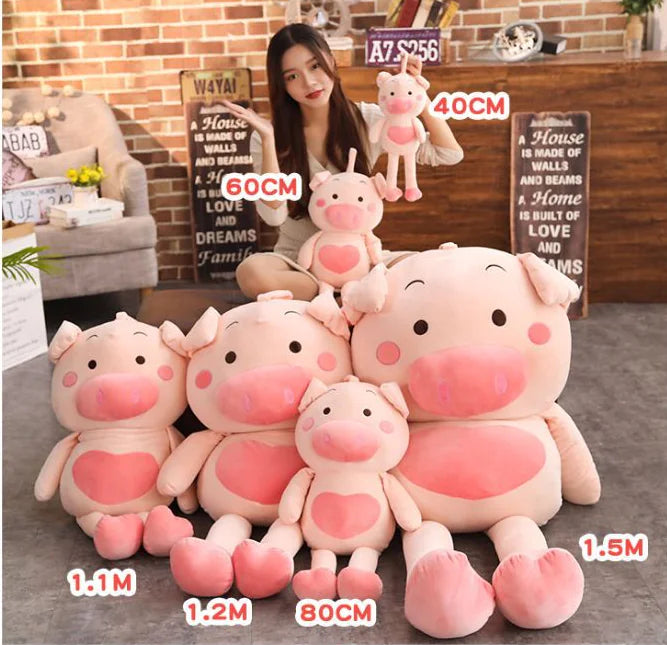 Shy Pig Plush Toy, Beibei Pig Doll