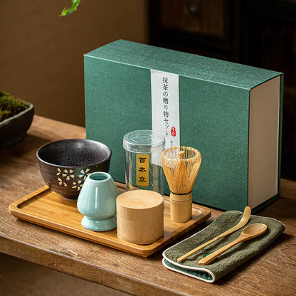 Matcha Whisk Set with Stand - Japanese Tea Ceremony Gift