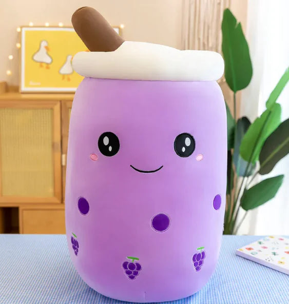 Cute Stuffed Boba Plush| Bubble Plushie Pillow| Milk Tea Cup Pillow