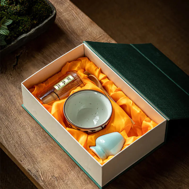 Matcha Whisk Set with Stand - Japanese Tea Ceremony Gift