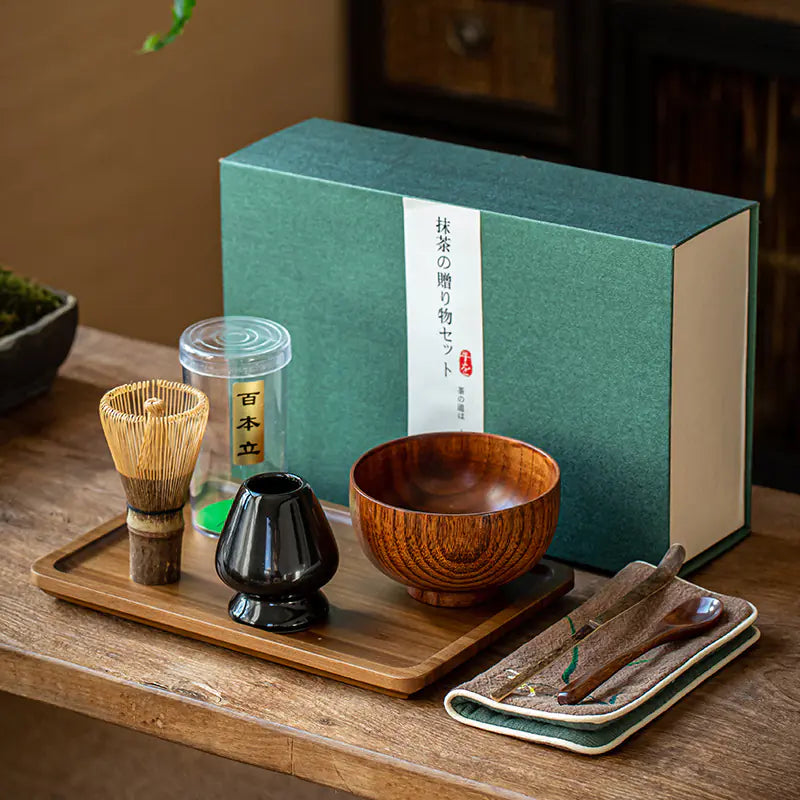 Matcha Whisk Set with Stand - Japanese Tea Ceremony Gift